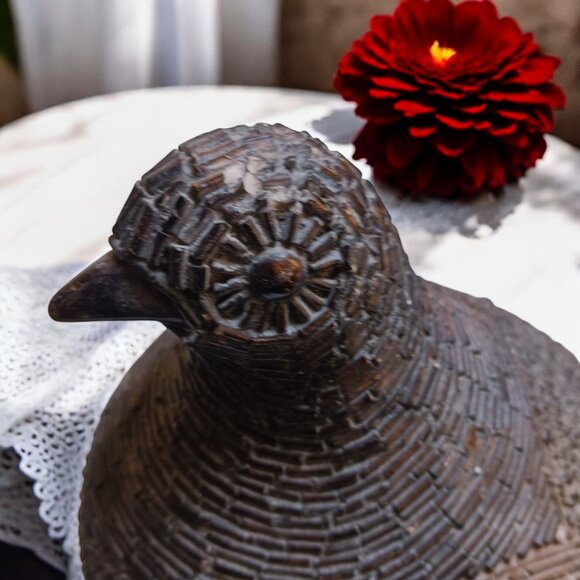 Vintage 1981 Austin Productions Quail Sculpture  Mid-Century Modern Bonded Stone - Picture 5 of 11